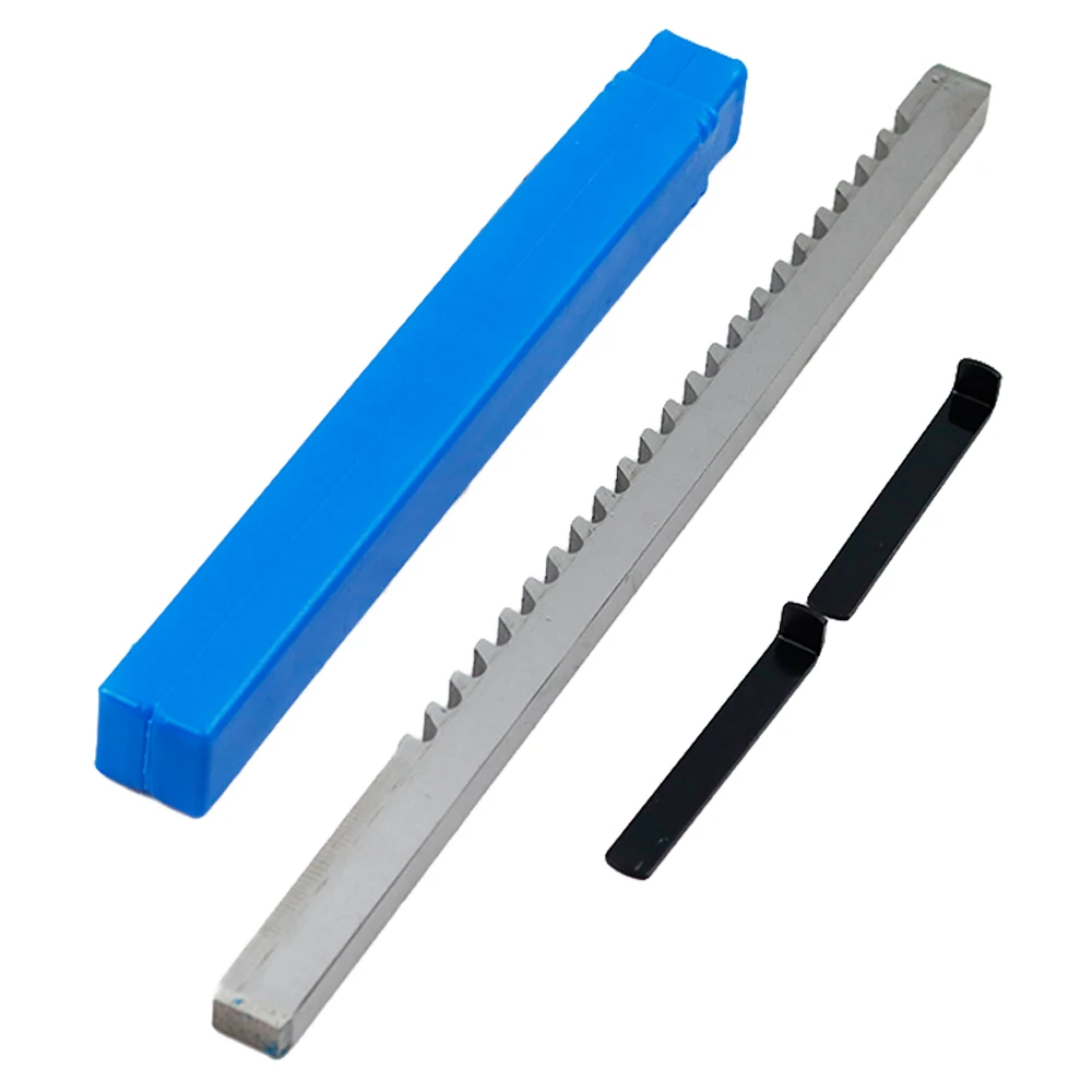 HSS Broach 3/8 C Push-Type Keyway Broach Inch Size Cutting for CNC Machine Tools with 2Pcs Shims