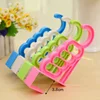 Household Multifunction Folding Clothes Hanger 5 Hole Drying Rack Bathroom Door Plastic Organizer Hanger Storage Rack 1