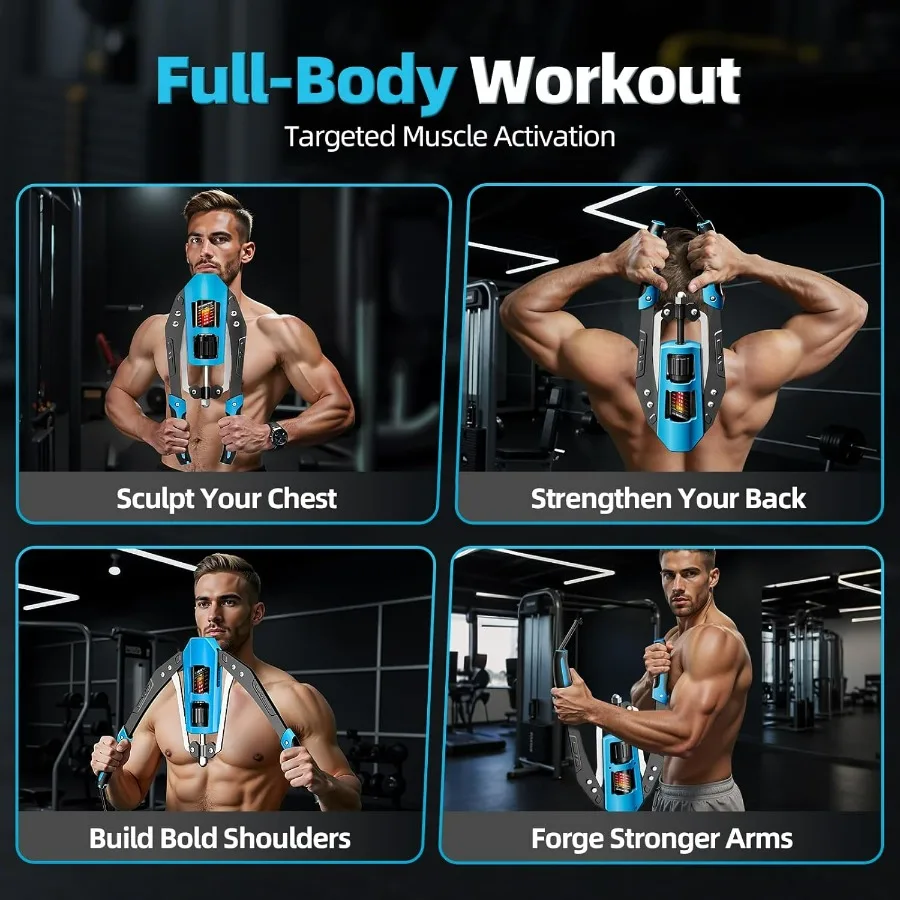 Twister Arm Exerciser - Adjustable 22-440lbs Hydraulic Power, Home Chest Expander, Shoulder Muscle Training Fitness Equipment, A