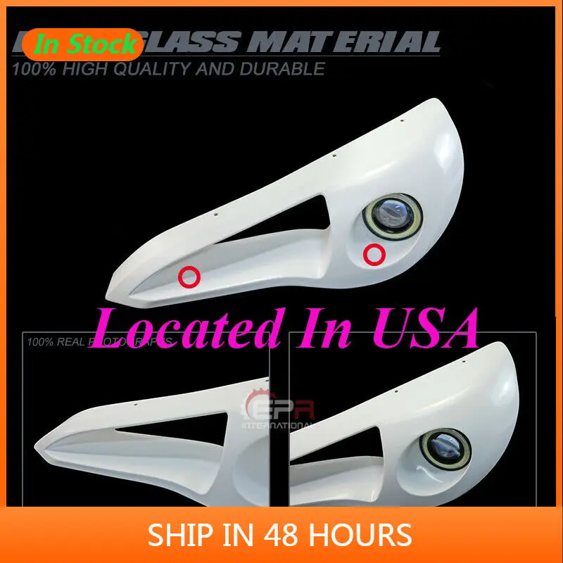 

For Subaru BRZ Fit Toyota FT86 GT86 FRS LHD Front Vented Headlight replacement w/LED FRP Unpainted