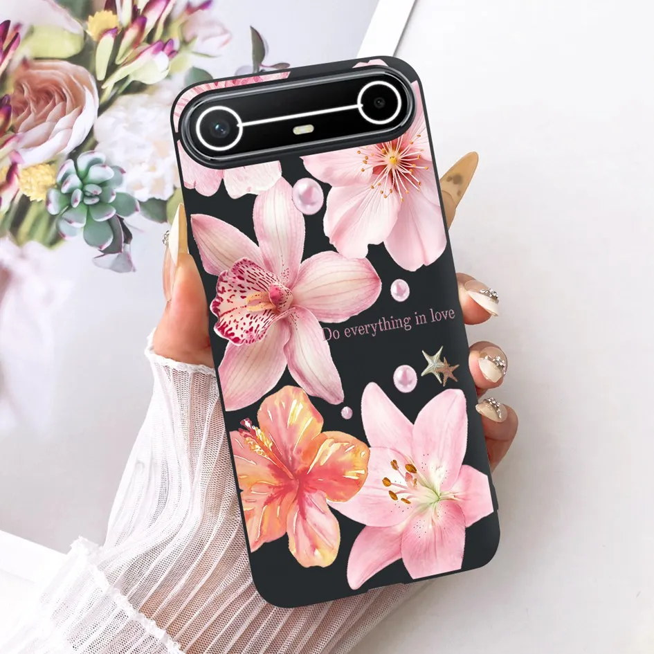 New Fashion Flower Bowknot Soft Silicone Protective Bumper Case - Slim Design
