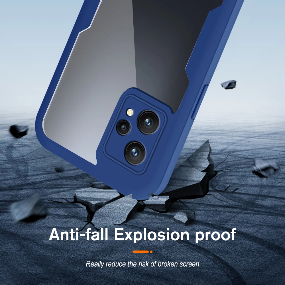 Case for Oppo Realme 9 Cover All Inclusive Shell divpusējas plēves Realme 9 4G 9 Pro Plus 5G aizsargvāciņš_voghion.com