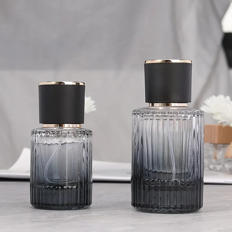 Perfume Bottle Glass 30ml 50ml Thick Portable Cosmetic Packaging