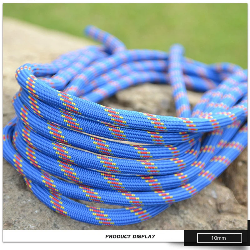 10m20m Outdoor Rescue Rope Mountaineering Safety Rope Mountaineering Safety Escape Auxiliary Rope Wild Hiking Survival Equipment