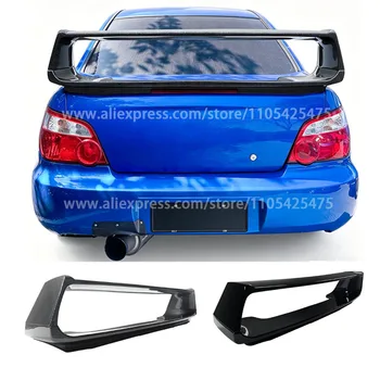 Spoiler Nero per Subaru Impreza WRX STI 2002-2006, Kit Carrozzeria con Labbro Nero, Splitter e Finitura per Bagagliaio