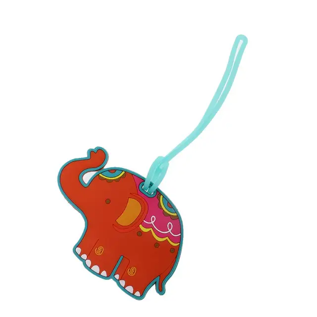 Etiqueta de Bagagem de Viagem de Elefante de Silicone