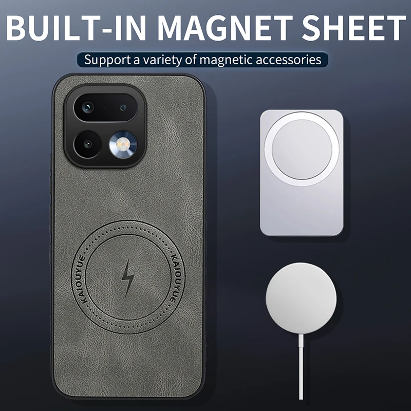 Luxury Classic Leather Magnetic Phone Case - Premium Design