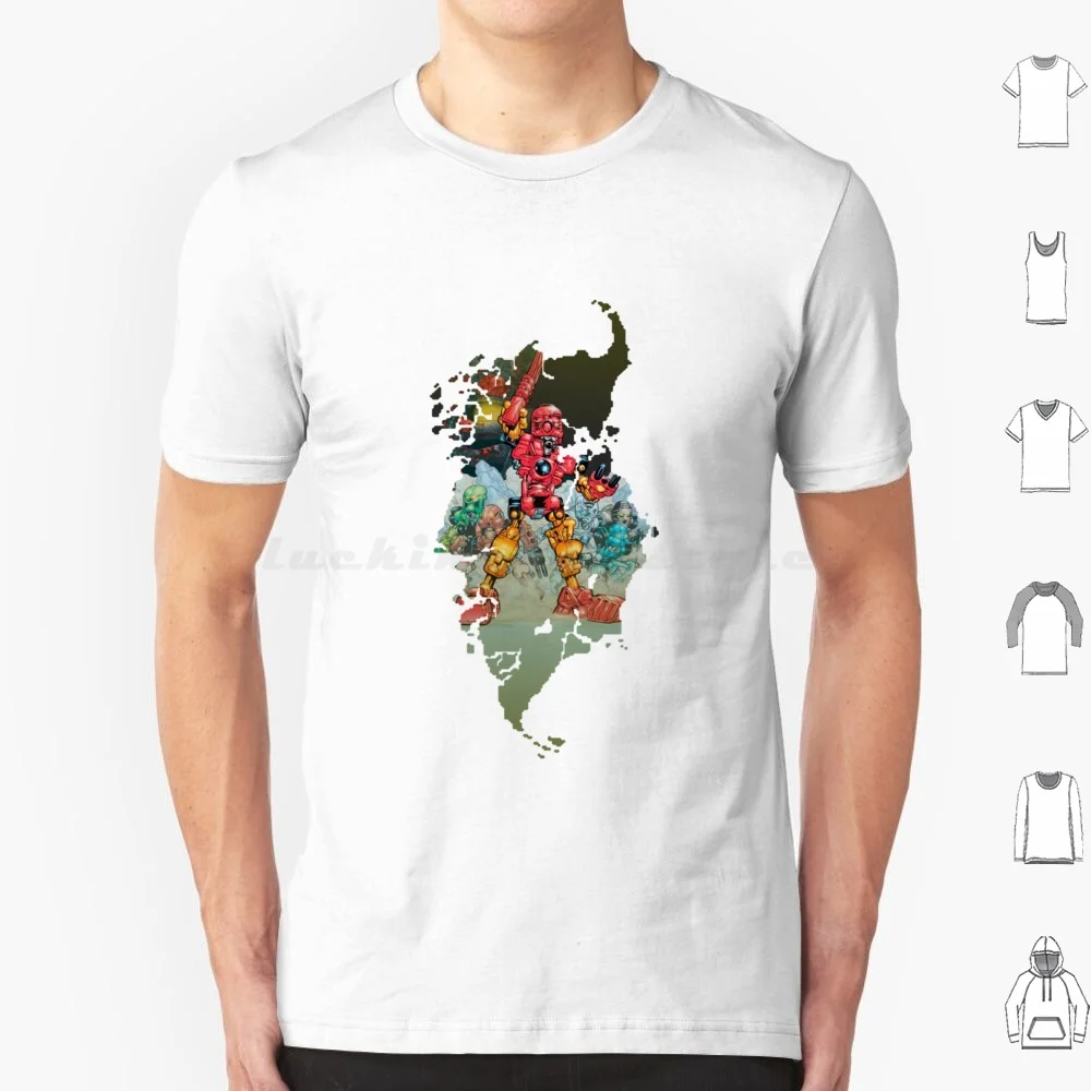 Mata Nui Toa T Shirt Uomo Donna Bambini 6Xl Bionicle Toa Mata Nui Robot Kopaka Lewa Tahu Kanohi Meme Onua Matoran Bionicle Pohatu