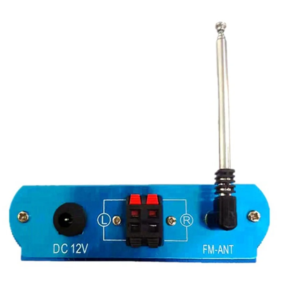 MP3 플레이어 블루투스 디코더 보드 액세서리, 녹음 기능 포함, 2x15W 앰프 지지대, USB, SD, FM 오디오 모듈, 파란색