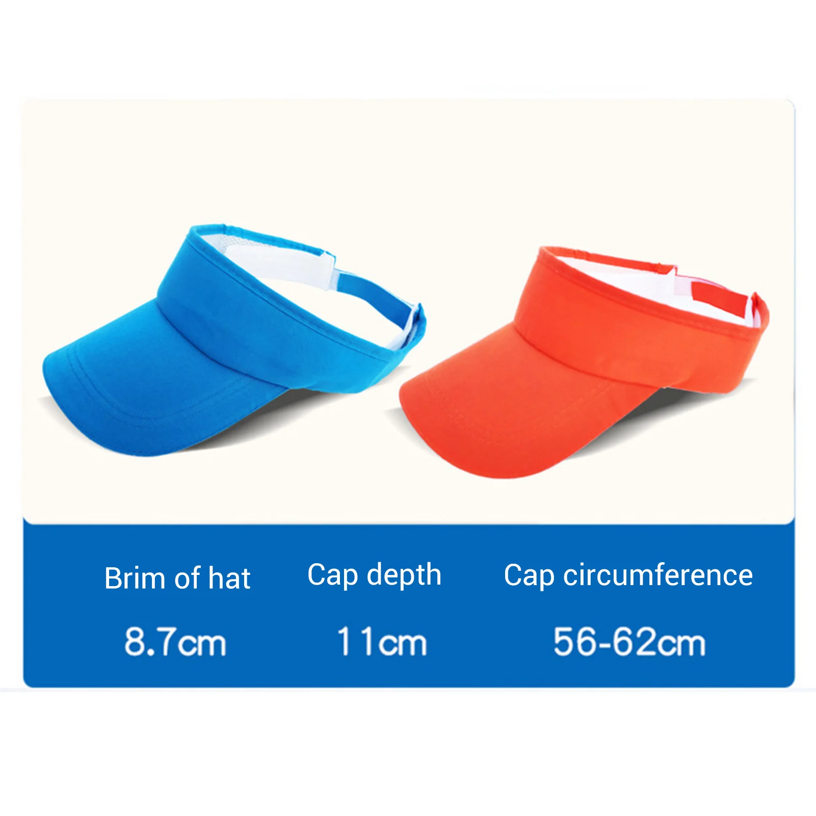 Sport Sun Visor Hats Men Women Breathable Adjustable Empty Top Cotton Baseball Caps Travel Hiking Outdoor Sports