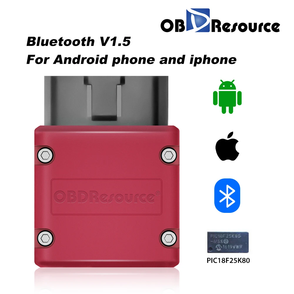 OBDMonster ELM327 V1.5 Bluetooth-диагностический сканер, совместимый с iPhone Android PIC18F25K80 OBD2 считыватель кодов