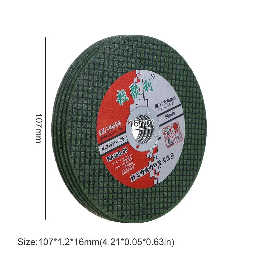 5Pcs 4Inch Metal Cutting Disc Resin Fast Cut Off Wheel Discs Grinding Circular Polishing Saw Blade Angle Grinder