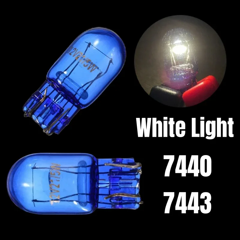 

2/10 Pcs Xenon White 5000K Halogen Lamp W21 5W T20 580 7440 7443 Single Double Pin Halogen DRL Side Light Hid Bulb