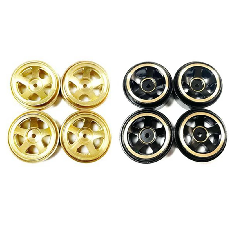 

4 шт Латунь 1,0 Beadlock колесный обод ступицы колеса противовес для Axial SCX24 1/24 RC Гусеничный автомобиль обновления Замена