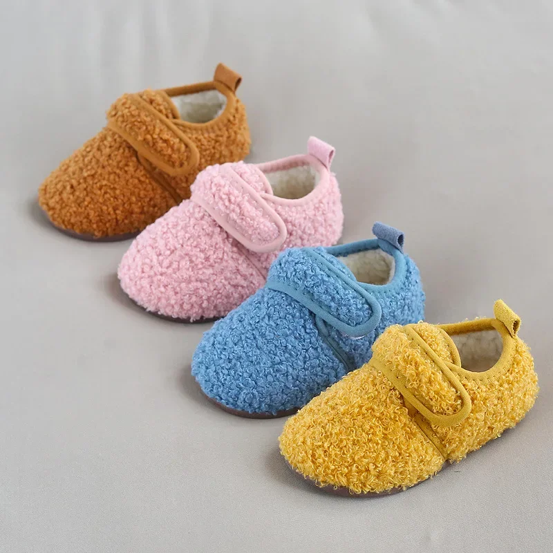 

Home Slipper Winter Slippers New Baby Shoe Anti Slip Plush Walking Shoe Plush Warm Cotton Shoe Soft Sole Kid Shoe Girl Shoe홈 슬리퍼
