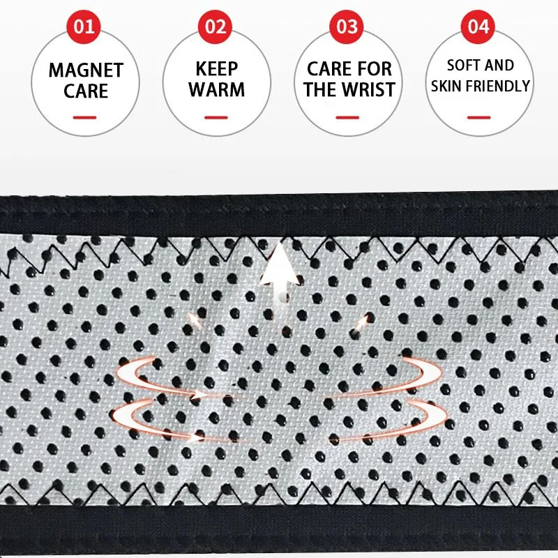 سوار معصم ذاتي التسخين، واقي معصم مغناطيسي، ضغط سا...