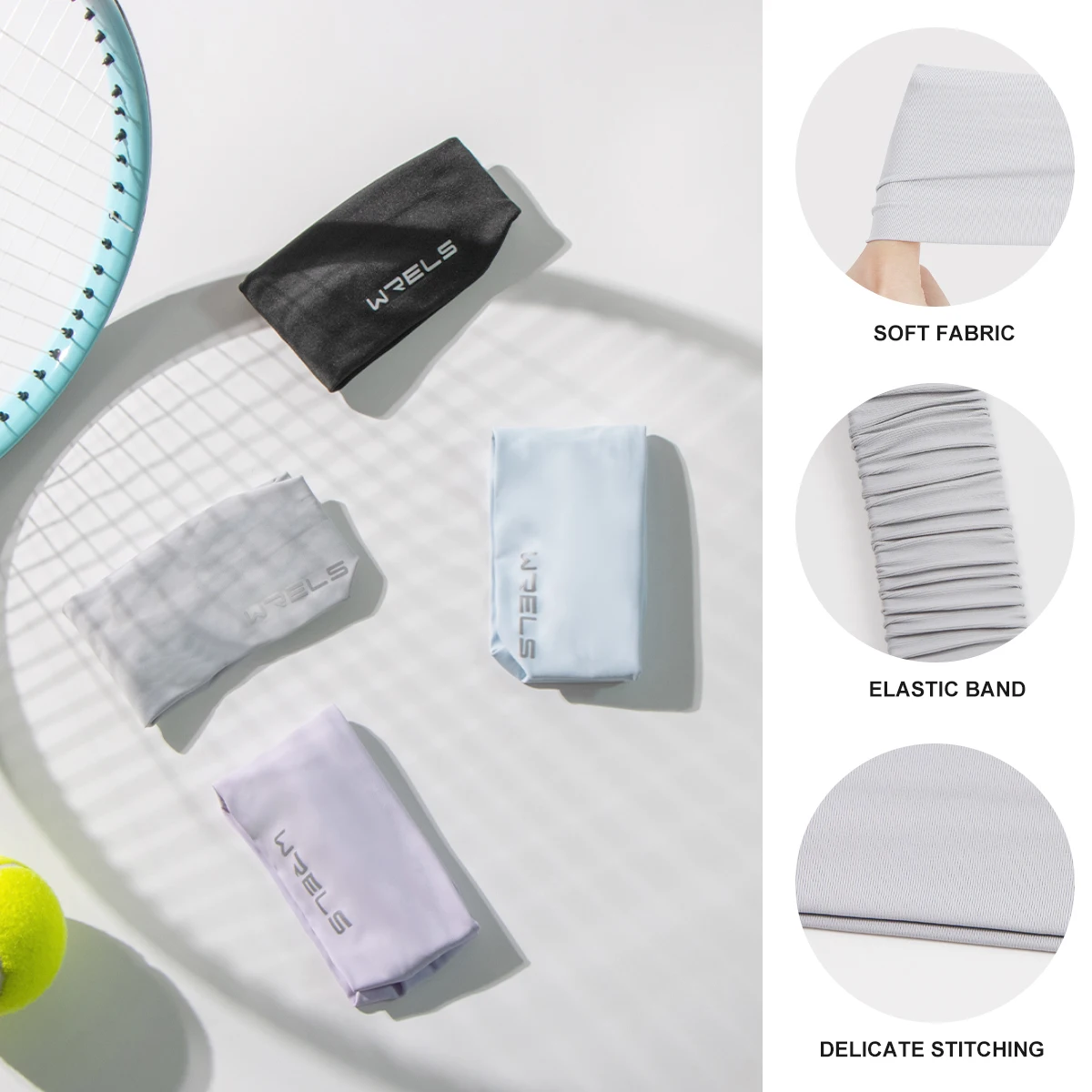 WRELS Elastic Absorbent Sports Headband 2