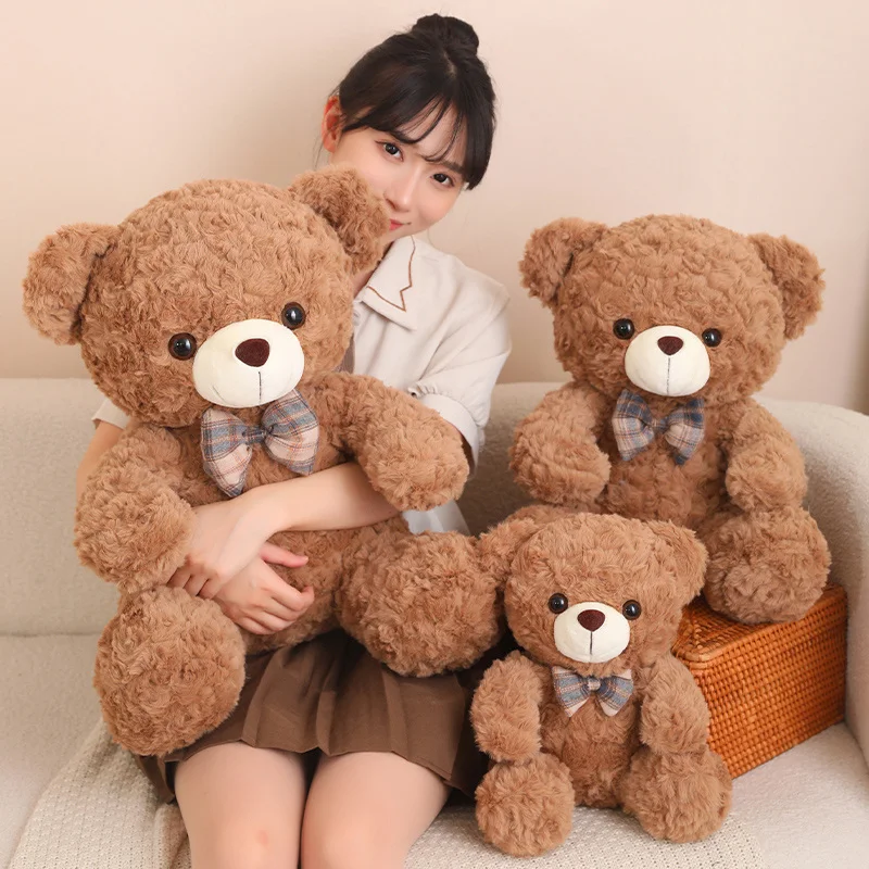 35/50/60CM Kawaii Bow Tie Bear Cute Teddy Bear Plush Toys