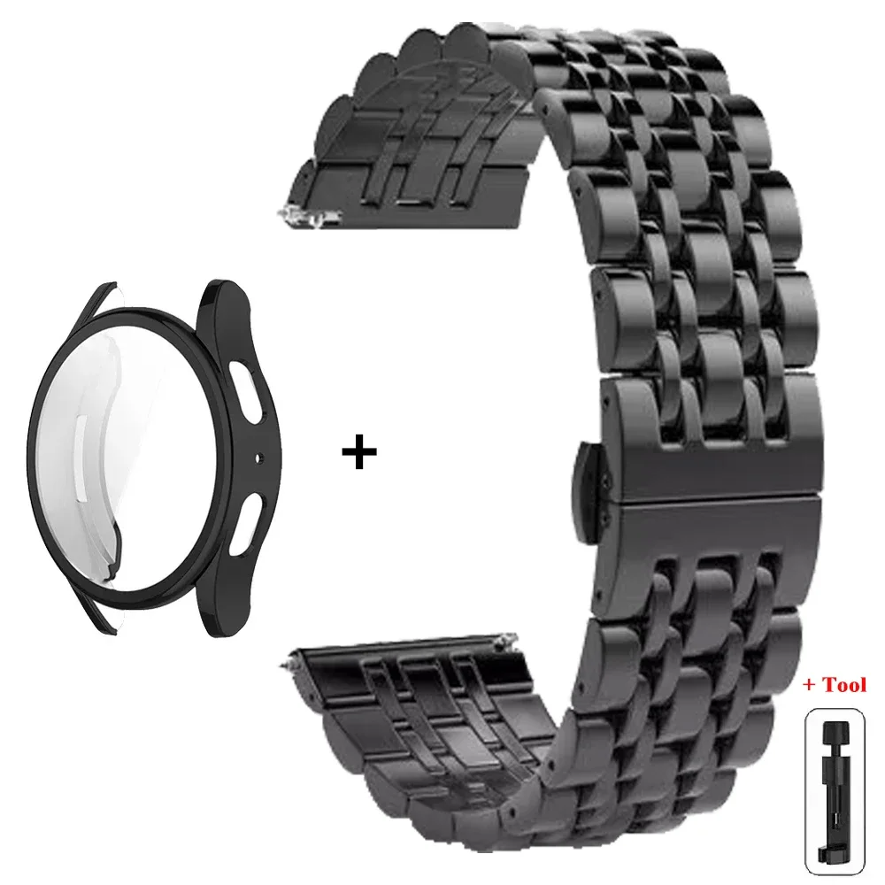 Enhanced Stainless Steel Strap with Soft TPU Protector Case