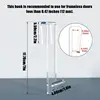 Acrylic Bathroom Shower Door Hook Towel Hooks Anti-Slip Punch-Free Bathroom Bathrobe Hanger Transparent Towel Hooks For Bathroom 6