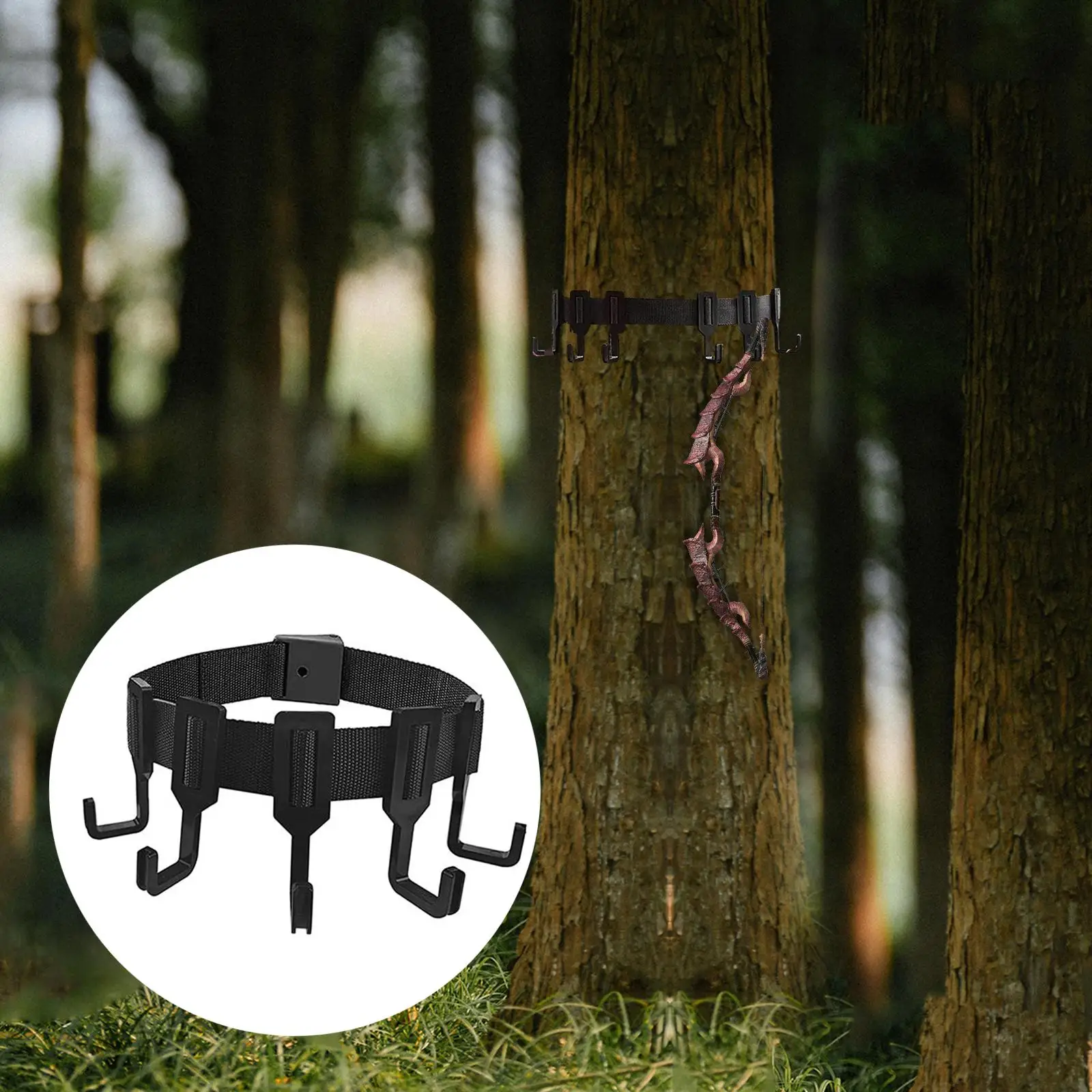 

Вешалка с несколькими крючками, подставка для деревьев, вешалка для снаряжения для охоты, альпинизма