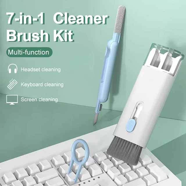 7-in-1 Computer Cleaning Kit Keyboard Cleaner Brush Earphones Cleaning Pen  For Headset iPad Phone Clean Tools Keycap Puller Set - AliExpress