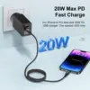 44695-57b80b.jpg cable USB C PD 20W 0.3/1/2 M, haute résistance, charge rapide