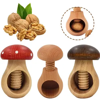 Nutcracker Mushroom Shaped New 2025 for Home Kitchen Walnut Hazel Nut Clip Cracker Pecan Hazelnut Crack Tools ﻿