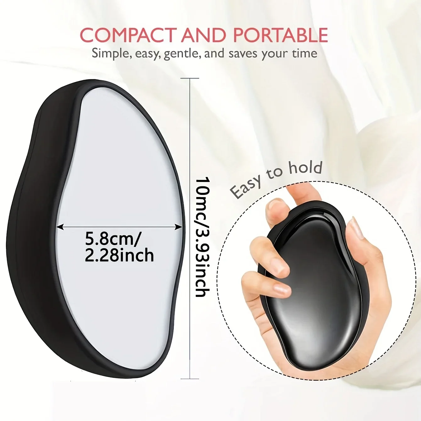 Crystal Physical Hair Removal Eraser Glass Hair Remover Painless Epilator Easy Cleaning Reusable Body Care Depilation Tool