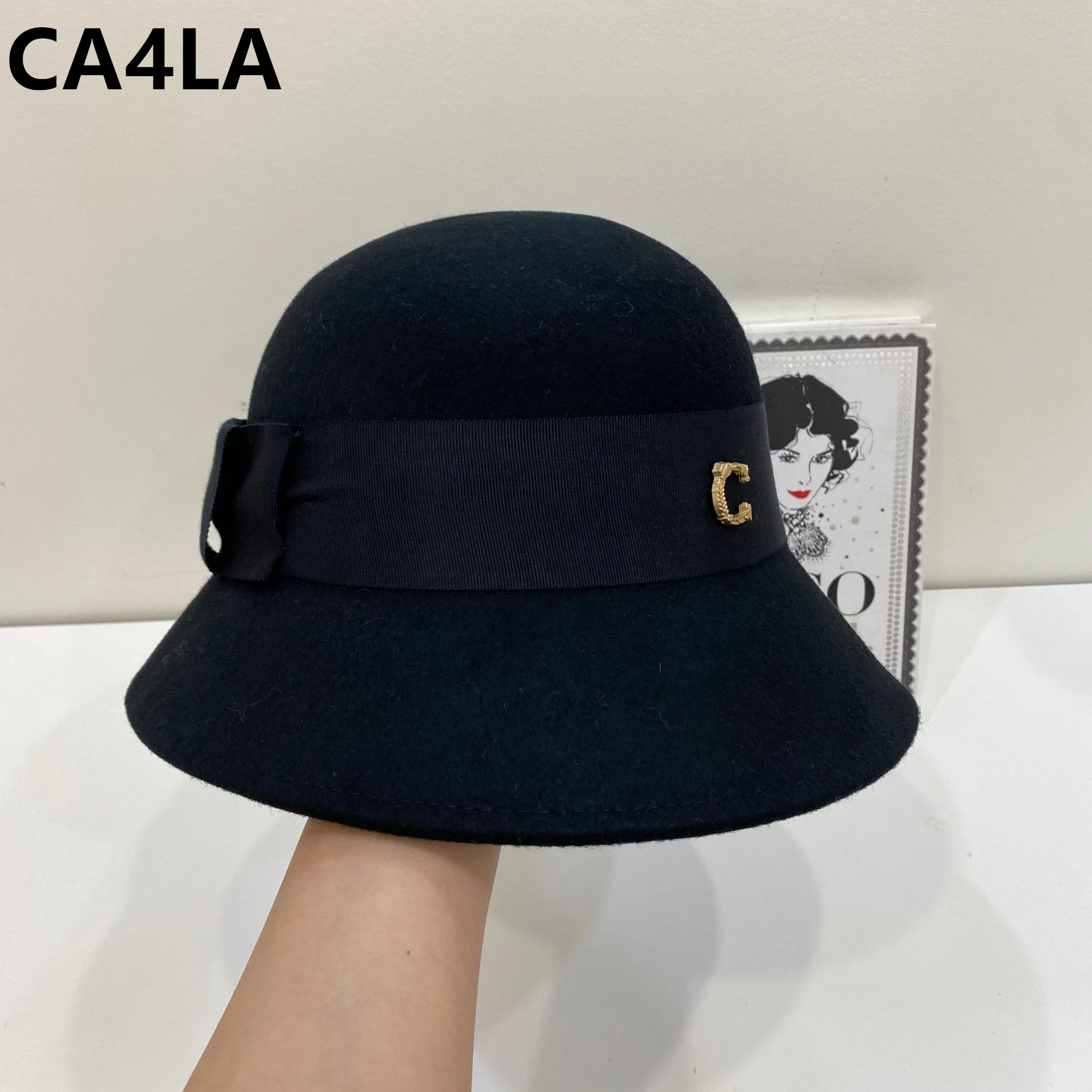 CA4LA Women's Fisherman's Hat Autumn/Winter Warm Women's Fisherman's Hat Women's Versatile Hat 6