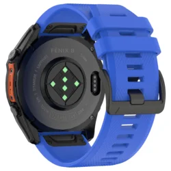 Versatile QuickFit Watch Strap - 22mm/26mm Adjustable Band - 26mm QuickFit (Pin Blue)