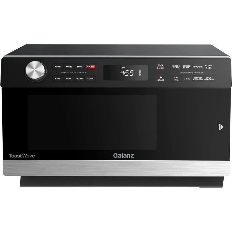 

Convection, Microwave, Toaster Oven, Air Fryer, 1000W,1.2 Cu.Ft, LCD Display, Cook, Sensor Reheat, Stainless Steel