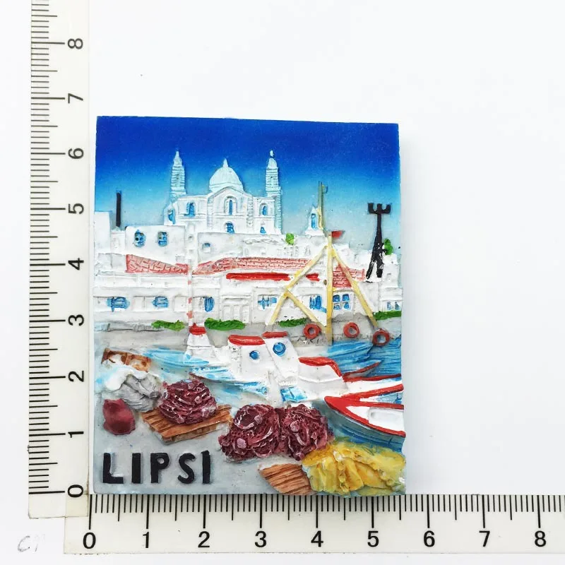 Greek Culture Travel Souvenirs: Decorative Fridge Magnets for Home and Photo Wall Art