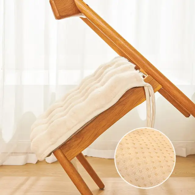 Szék Székpárna Gyakorlati Elegáns Mosható Plüss Anyag Széklet Párna Otthoni Kellékek Ülés - Image 4