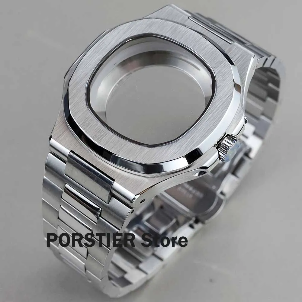 40mm 시계 케이스 수정 된 노틸러스 세이코 nh38 Nh35 Nh36 무브먼트 용 ..
