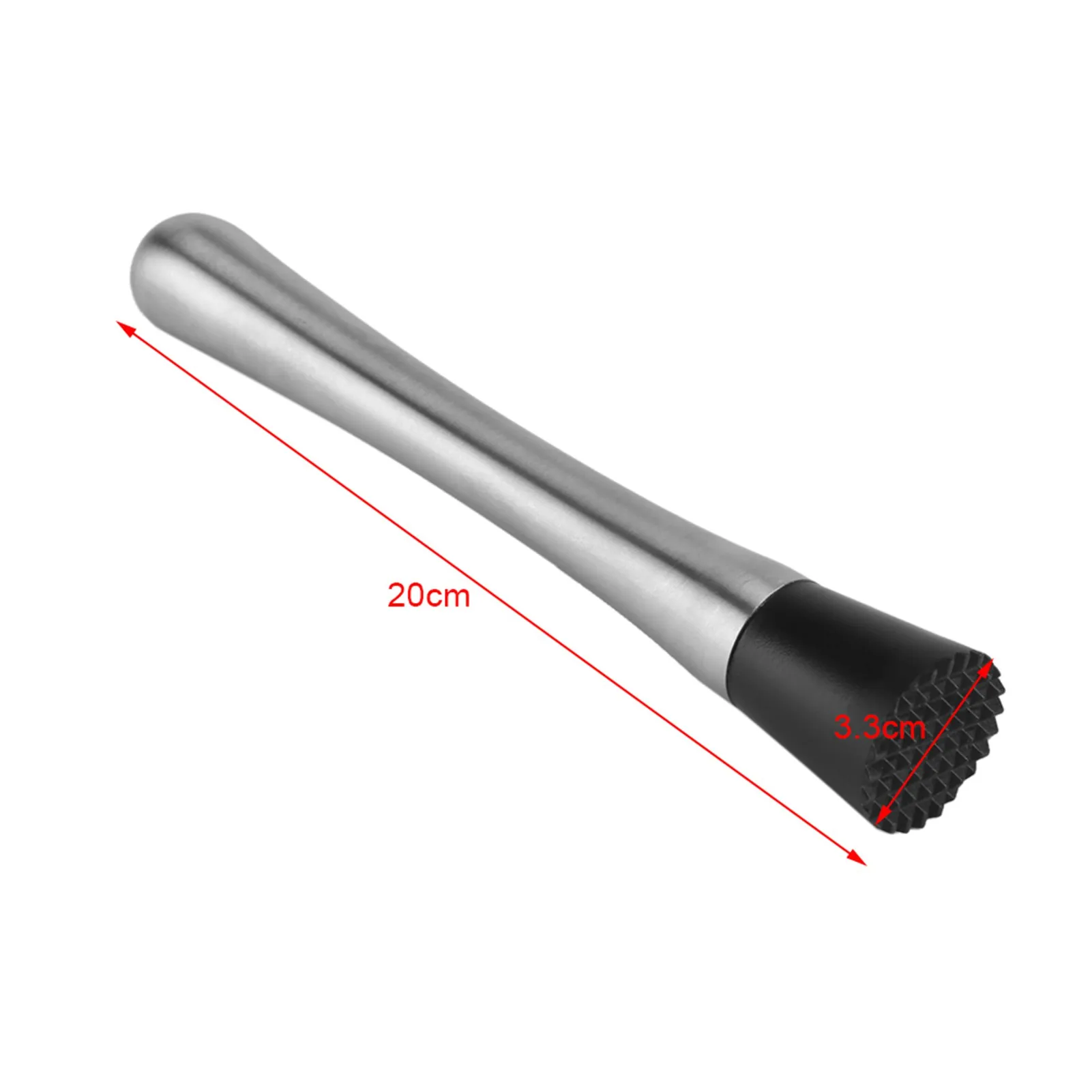 Stainless Steel Bar Stick Cocktail Muddler Mojito Masher Fruit Mixer 20cm Length DIY Barware Tool