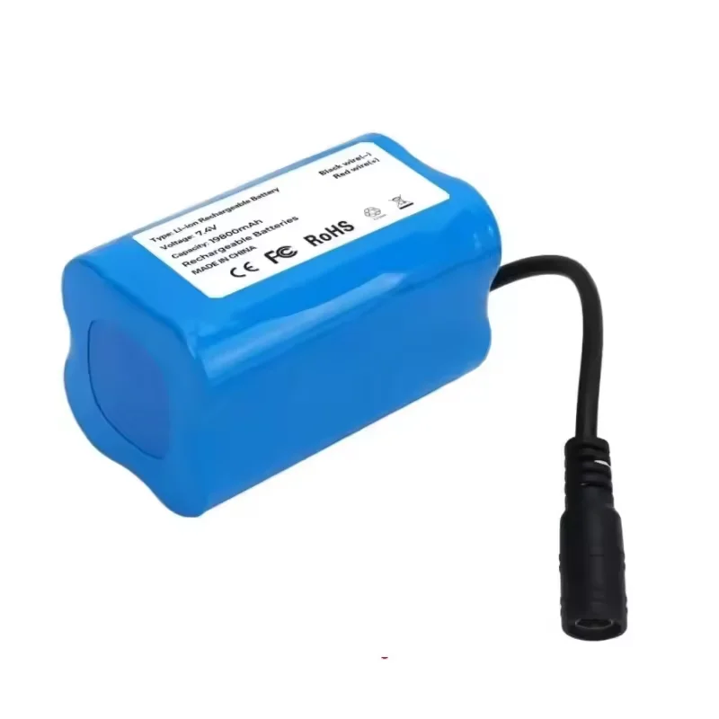 2025 7.4V 19800mAh lithium battery For T188 T888 2011-5 V007 C18 H18 So on Remote Control RC Fishing Bait Boat Parts +charger 4