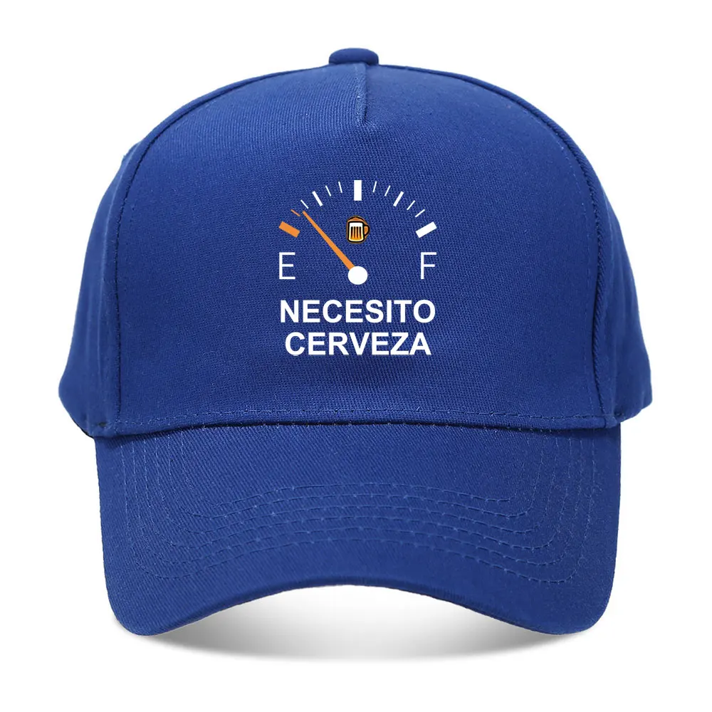 NECESITO CERVEZA Spanish Print Baseball Caps Street Creative 5 Panel Hat Casual Lightweight Curved Brim Cap Unisex Trucker Hats 4