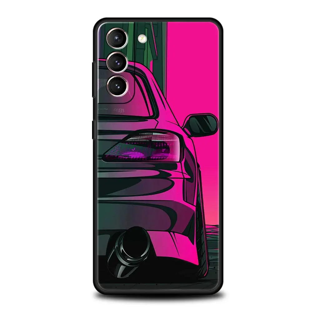 Japan JDM Sports Car Silicone Phone Case - Sleek Protective Cover