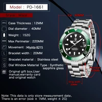 Montre mécanique automatique pour homme PAGANI Design 2026, Miyota 8215, cristal saphir, 40 mm, acier inoxydable, étanche 6