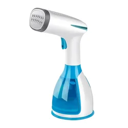 Quick-Heat Portable Fabric Steamer with 1500W Power and 280ml Capacity (Blue-110V US plug)