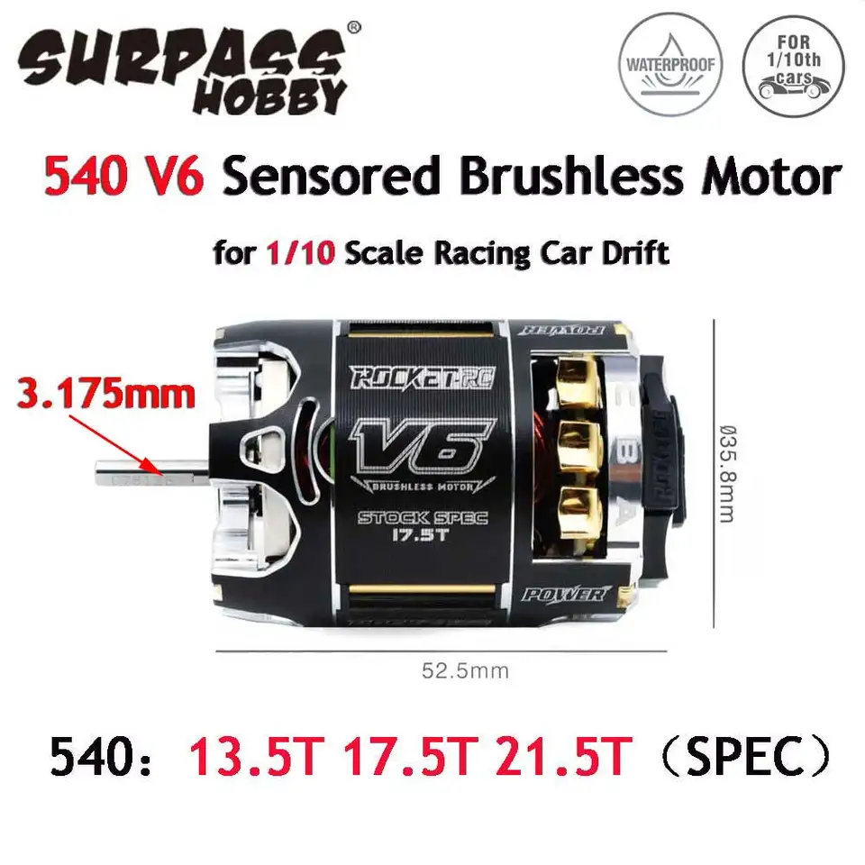Fdit Moteur Brushless et ESC Set Moteur sans balais F540 3300KV + 60A