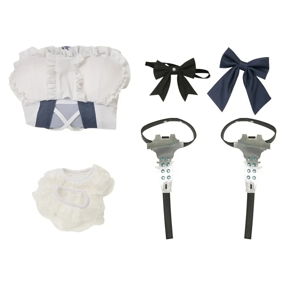 White Maid-Themed Bikini Swimsuit Costume for Women