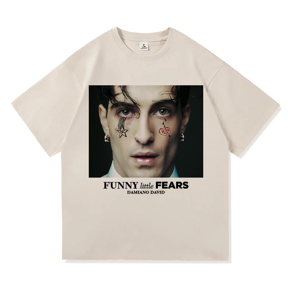 Maglietta Damiano David Funny Little Fears World Tour 2025 - Unisex Casual In Poliestere - 2