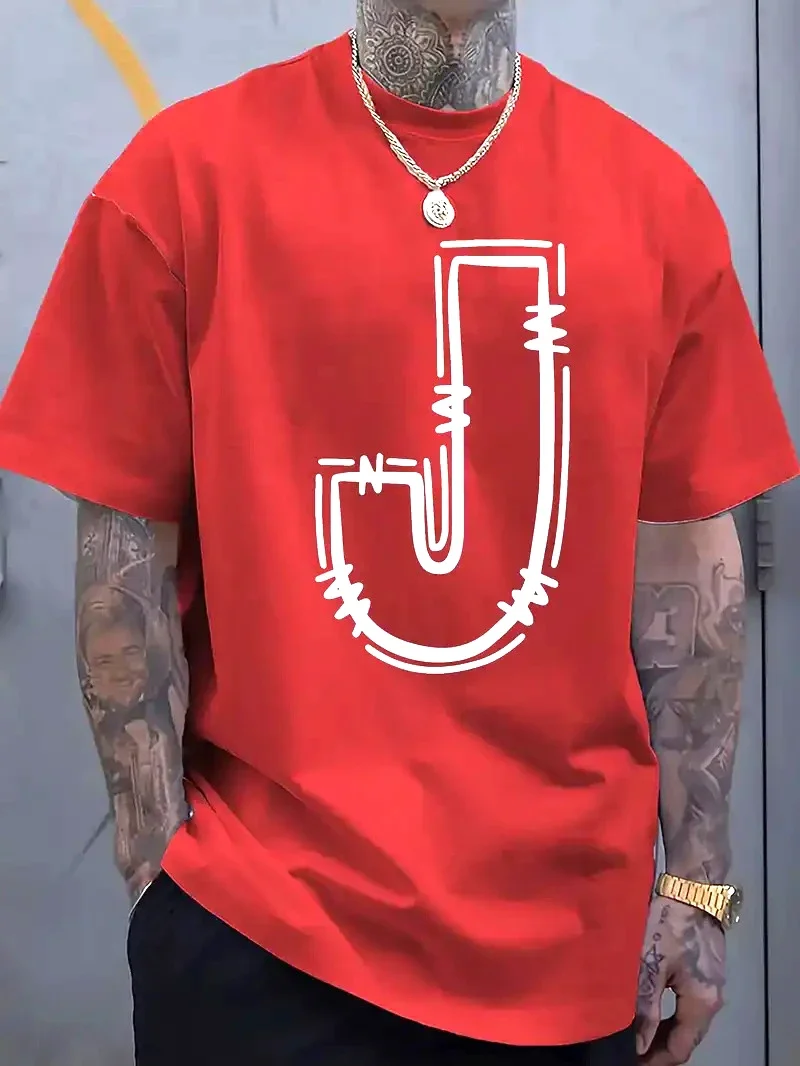 Cotton Short Sleeve Mens T Shirt Casual Summer Top