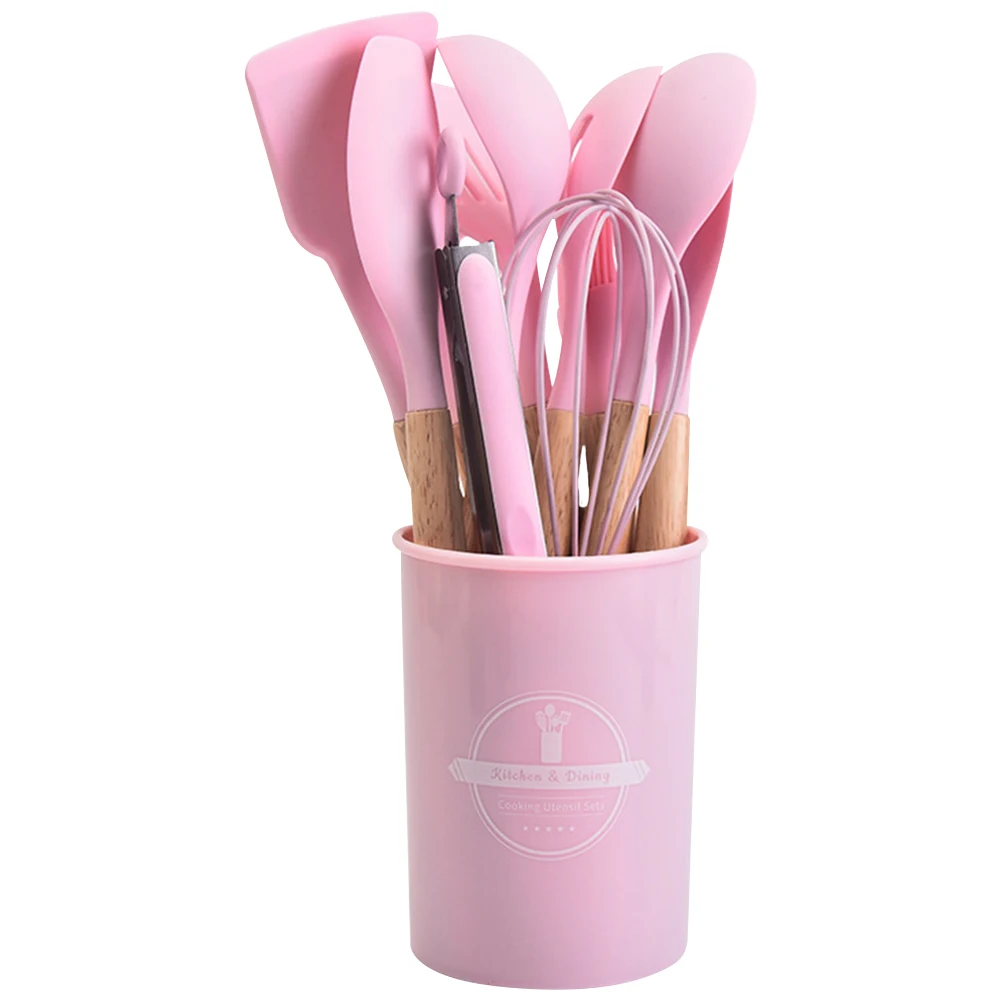 12-Piece Heat-Resistant Non-Stick Kitchen Utensil Set with Holder