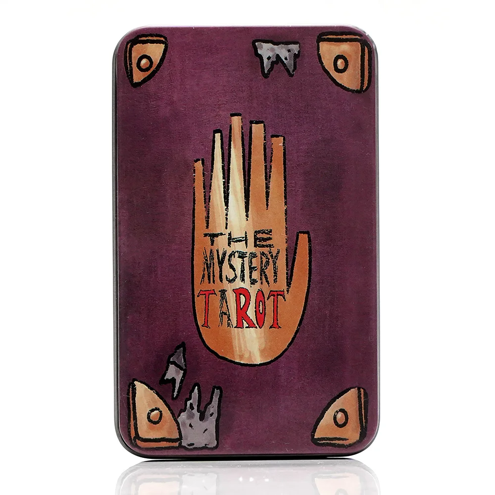 High Quality Tarot of The Witch's Garden Tarot in A Tin Metal Box Gold-plated Edge Tarot Cards for Divination Board Games 2