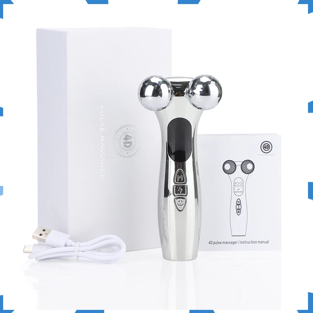 

Low Frequency Pulse Massager Roller Device Vibration Firming and Lifting Skin Fades Fine Lines and Dark Circles V-face USB
