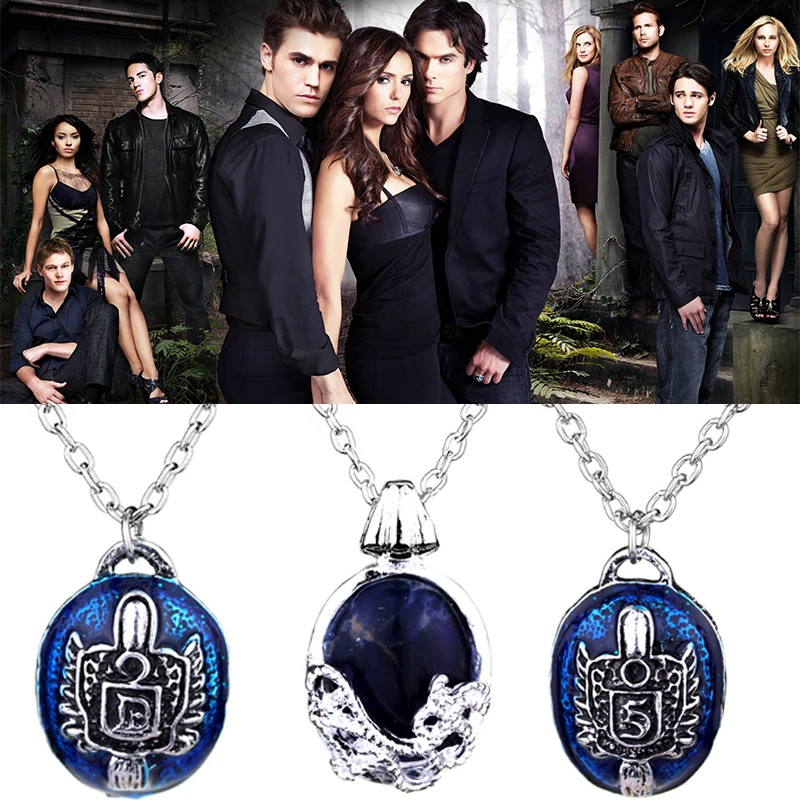 LCC® Collier pendentif rétro mode vampire diaries Elena Gilbert prairie