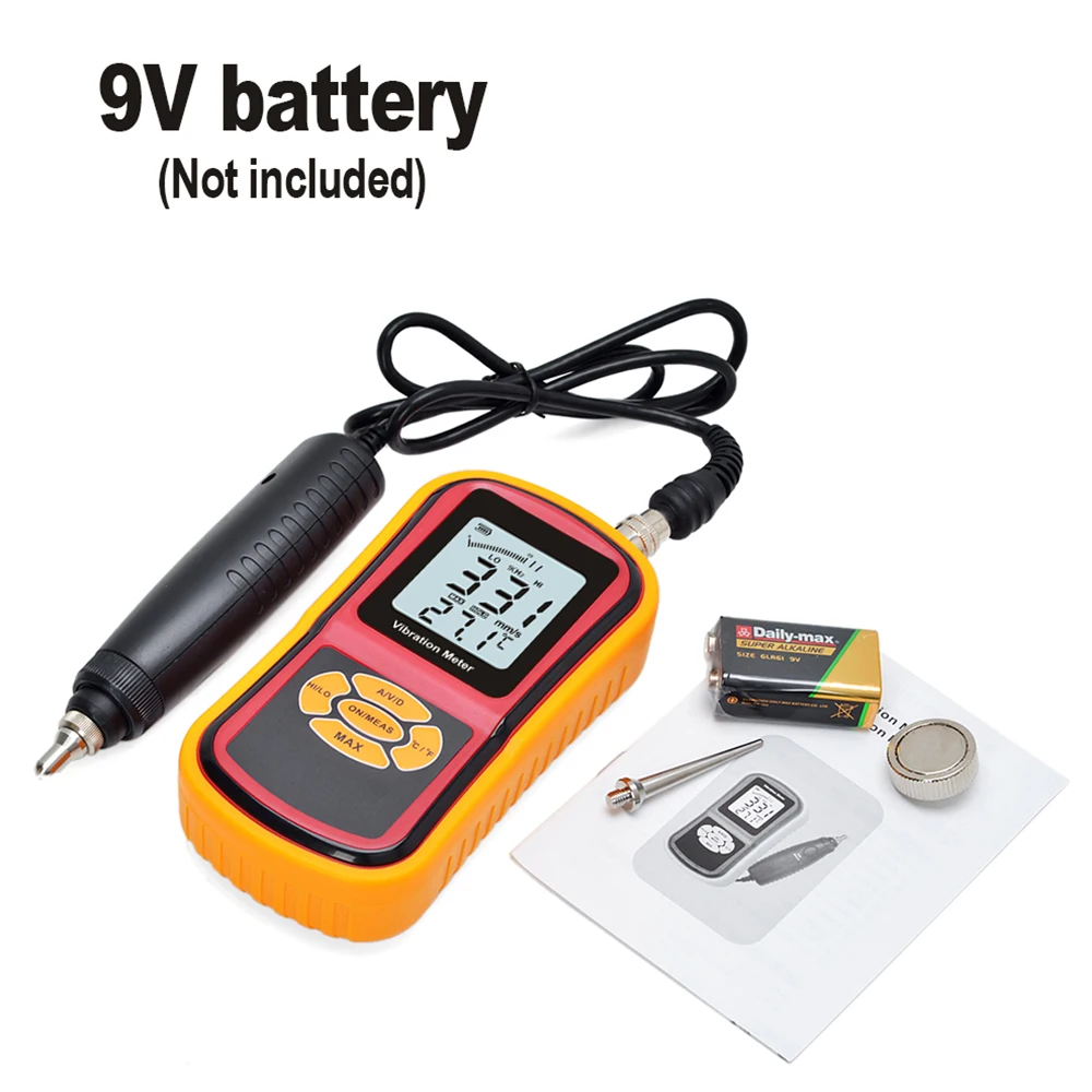 GM63B Vibration Meter Visually display measurement value and status 6